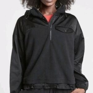 Athleta Zion Micro Fleece Half Zip Pullover Hoodie - Size M